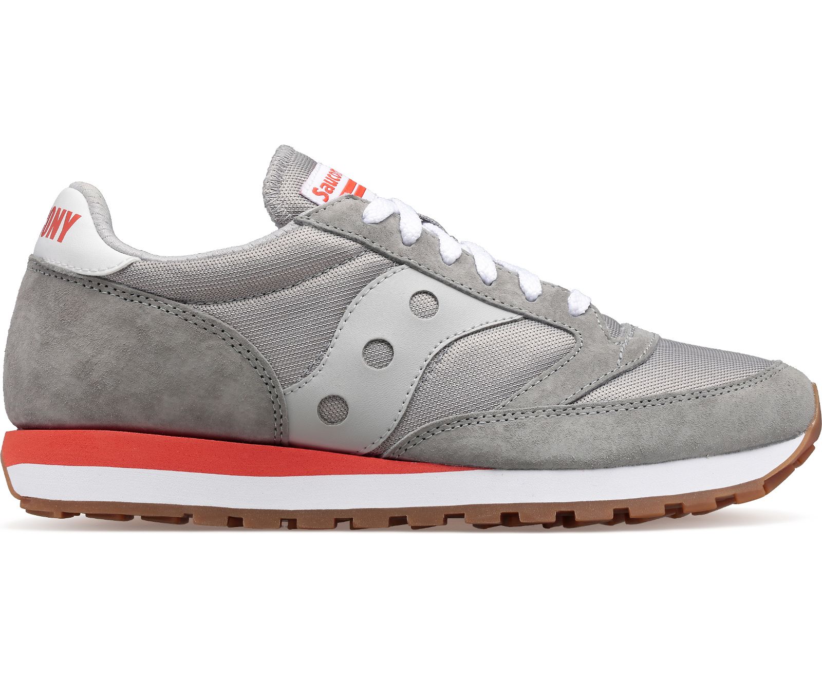 Saucony Jazz 81 Men\'s Originals Grey / Red | Canada 390MQZA